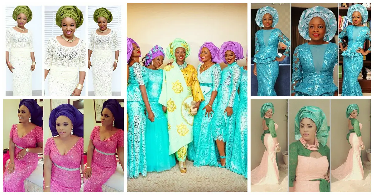 Colorful Asoebi In Lace #7.