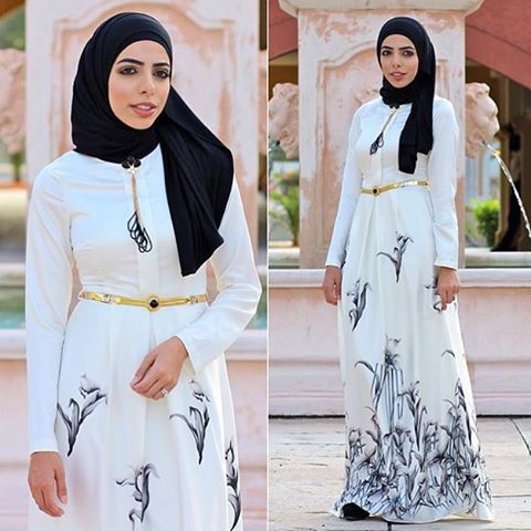 Beautiful Islamic Dresses With Hijab3