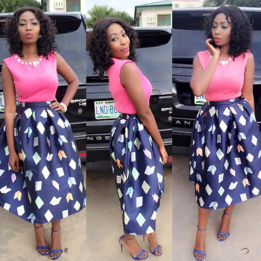 Stunning Flair Skirt With Tops @olamide_h