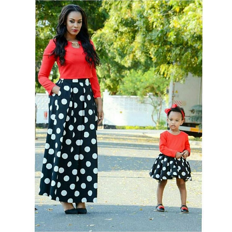 mother and daughter's outfit @belina_mgeni