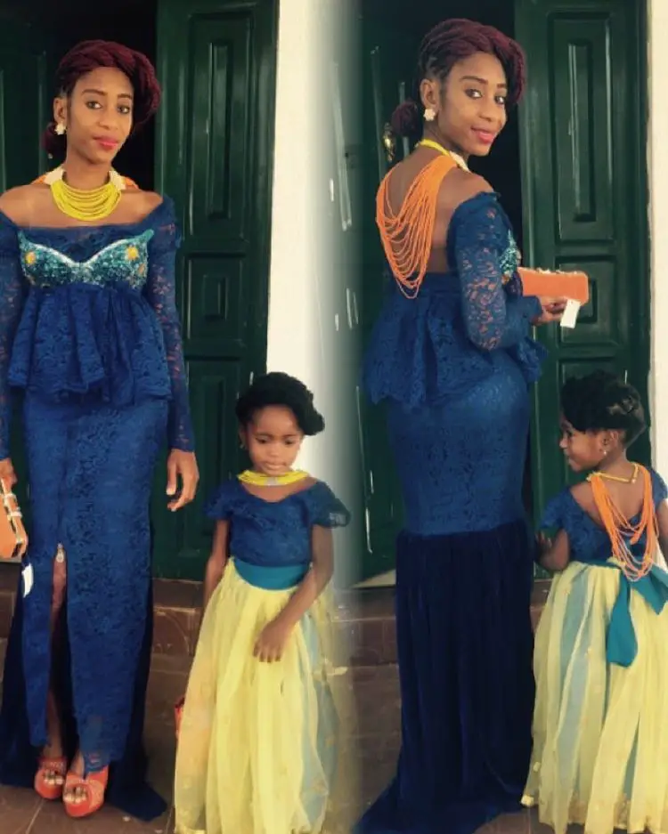 Stunning Outfit For Mother and Daughter amillionstyles.com @ojoacheone.