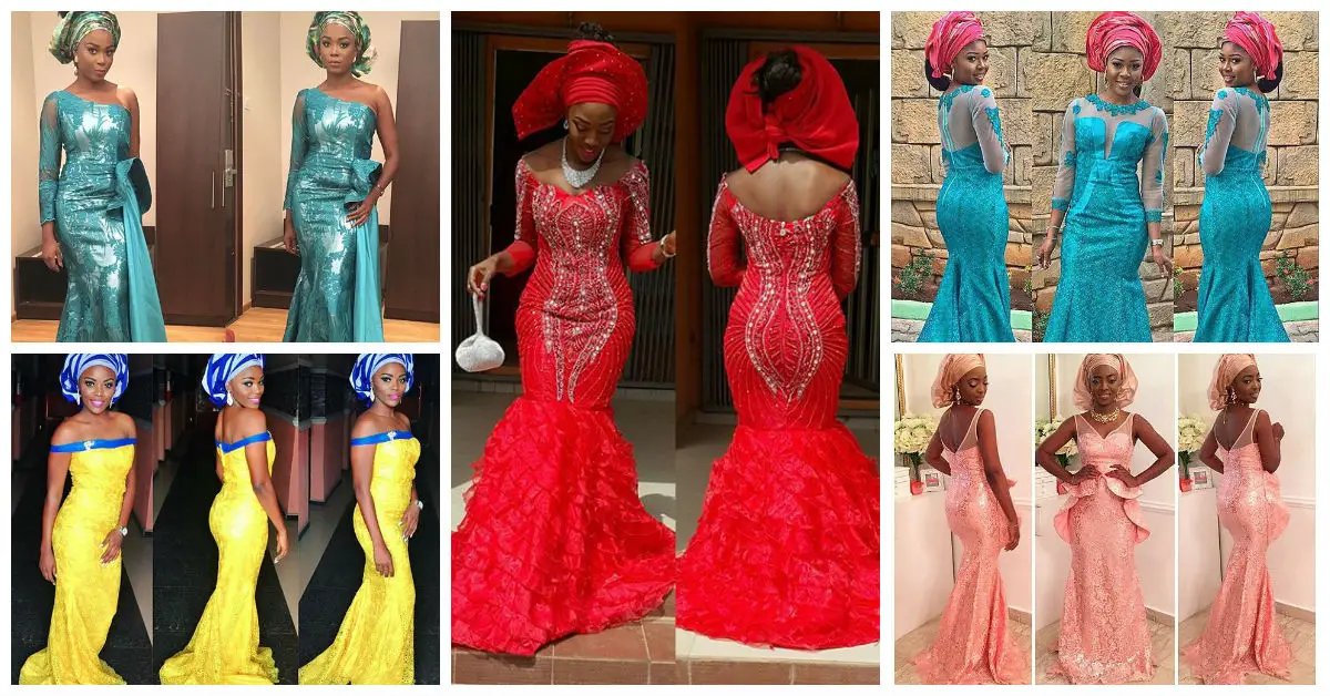 9 Magnificent Aso Ebi In Lace Styles 2016.