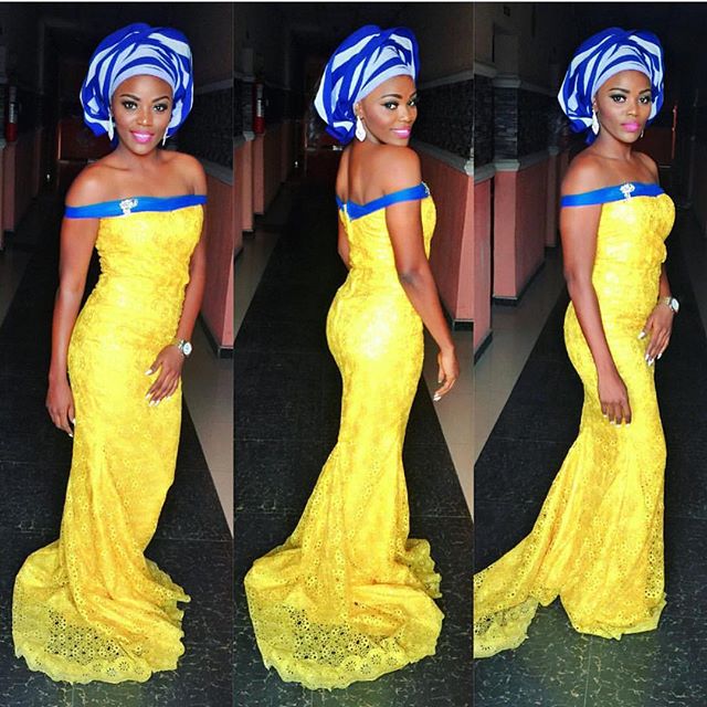magnificent aso ebi styles in lace amillionstyles.com @carphie-azeez
