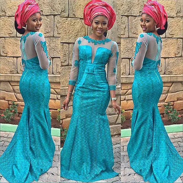 magnificent aso ebi styles in lace amillionstyles.com @chyplum-
