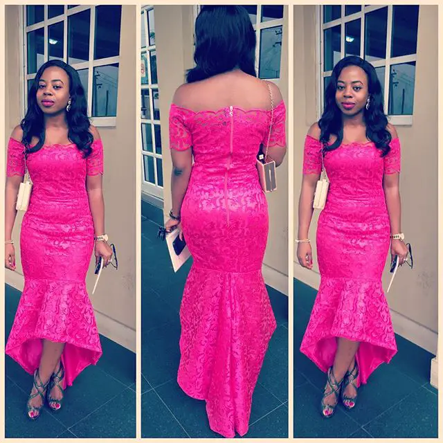 Rocking Single Colour Aso Ebi Full Gown. @official_missfee amillionstyles