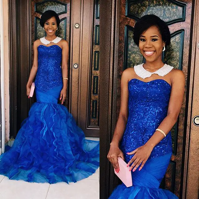 Rocking Single Colour Aso Ebi Full Gown. @t2pitchy amillionstyles