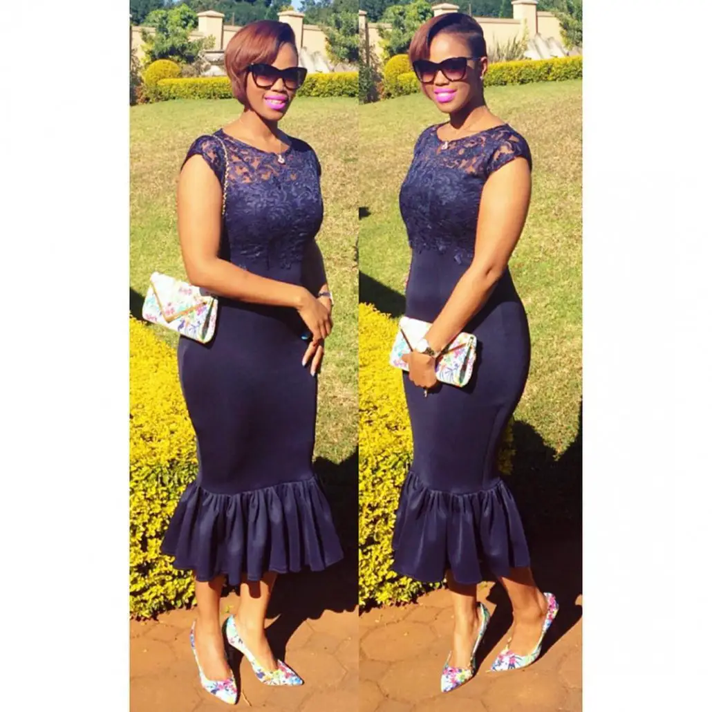 10 Stylish Plain Or Patterned Dresses for Church amillionstyles.com @ladyzeei