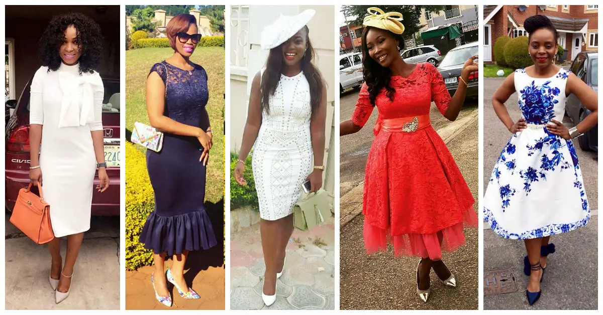 10 Stylish Plain Or Patterned Dresses for Church amillionstyles.com