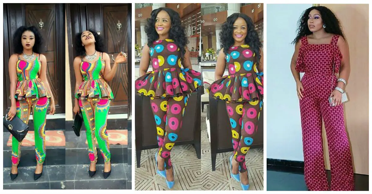 6 Pant Trousers & Jumpsuit In Ankara Styles. Amillionstyles.com