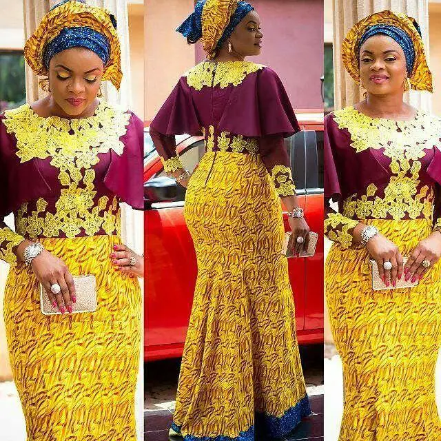7 Perfect Aso Ebi Styles You Need To CopB Amillionstyles - Ankara Gown