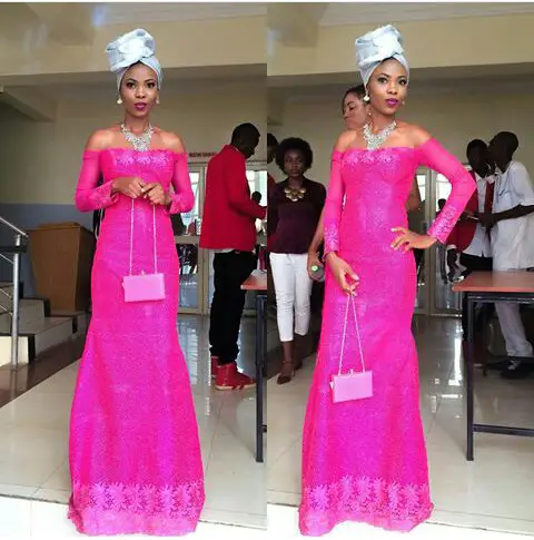 Classy Aso Ebi Styles In Lace Worn Over The Weekend @kehney
