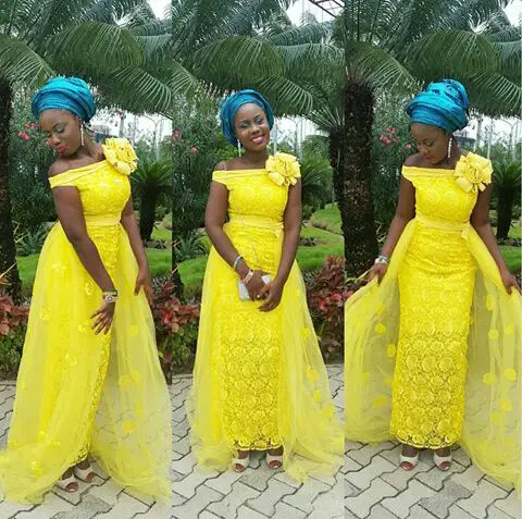 Aso Ebi Styles With This Trending Lace Designs-amillionstyles @cjumjum
