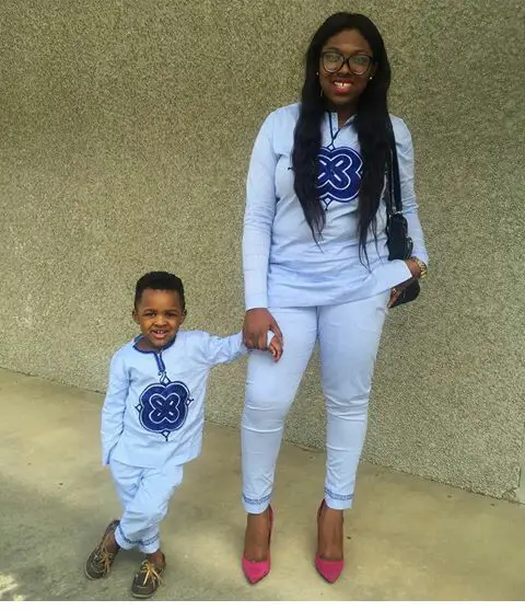 Stylish Mother And Daugther/Son Outfits amillionstyles.com @iwinosaighile