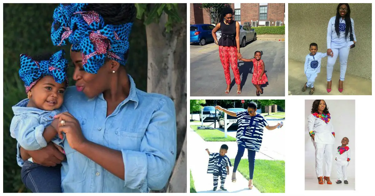Stylish Mother And Daugther/Son Outfits amillionstyles.com cover