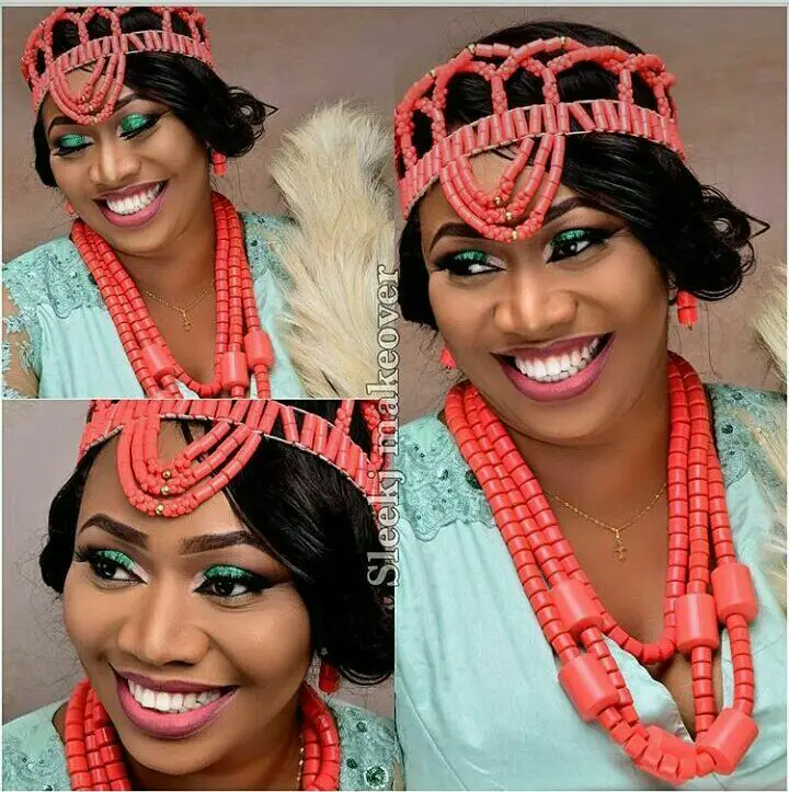10 Lovely Traditional Bridal Makeup Looks amillionstyles @curvacious02