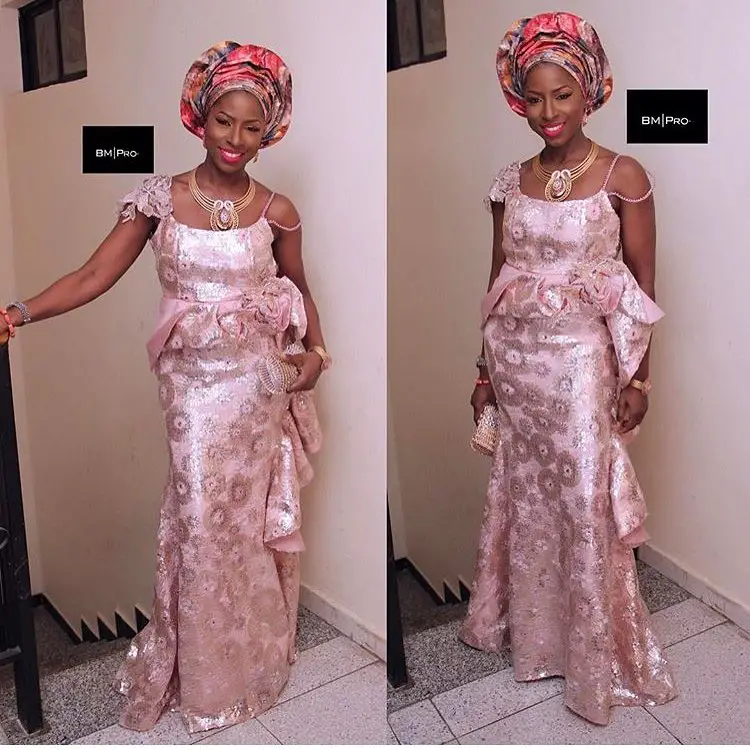 Check out the Beautiful and Fabulous Aso Ebi Styles We saw Over the Weekend