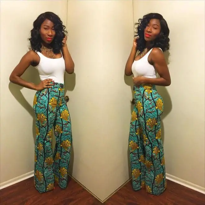 Beautiful Ankara Flare Pant Styles, Slayed For The weekend Outing
