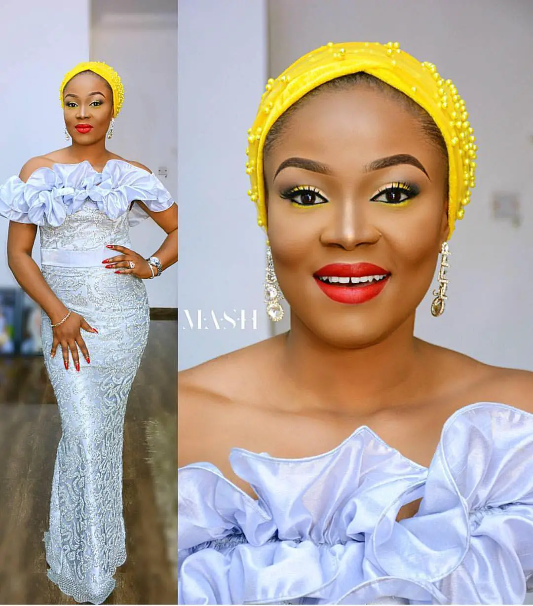 Check out these Latest Aso Ebi Styles Slayed Over The Weekend