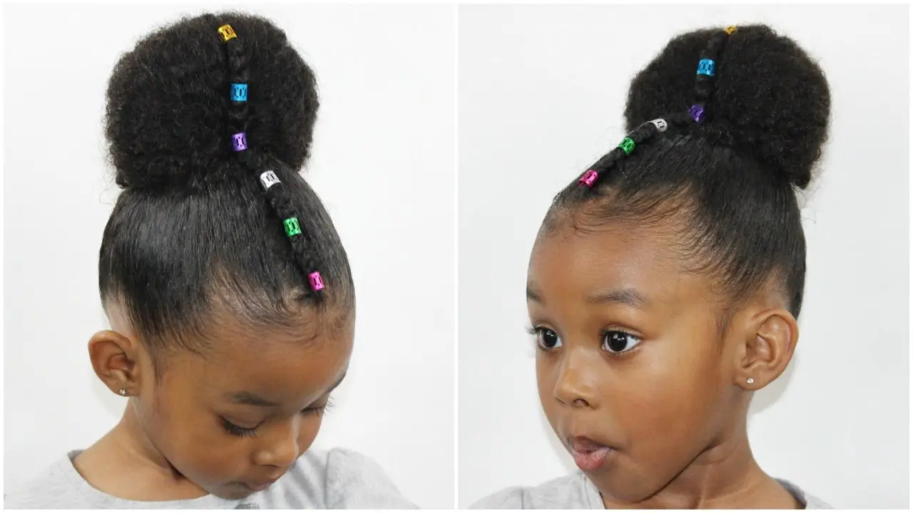 Cute Natural Hairstyle For Girls – Cornrow