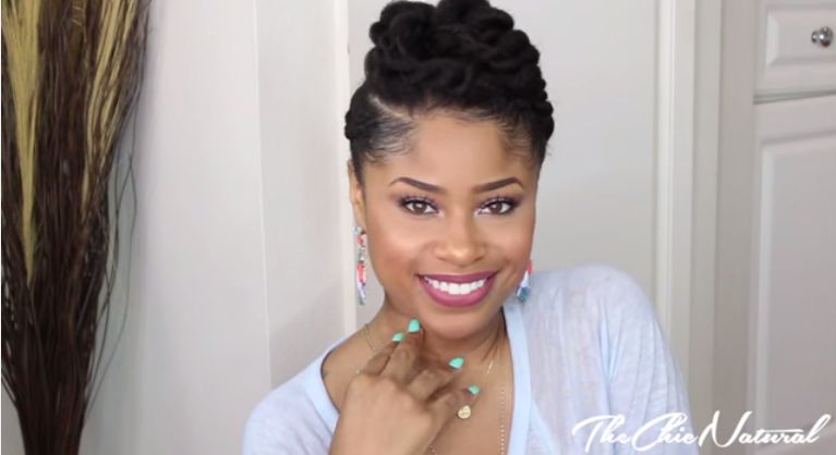 A Quick But Cute Twisted Updo In 10 Minutes