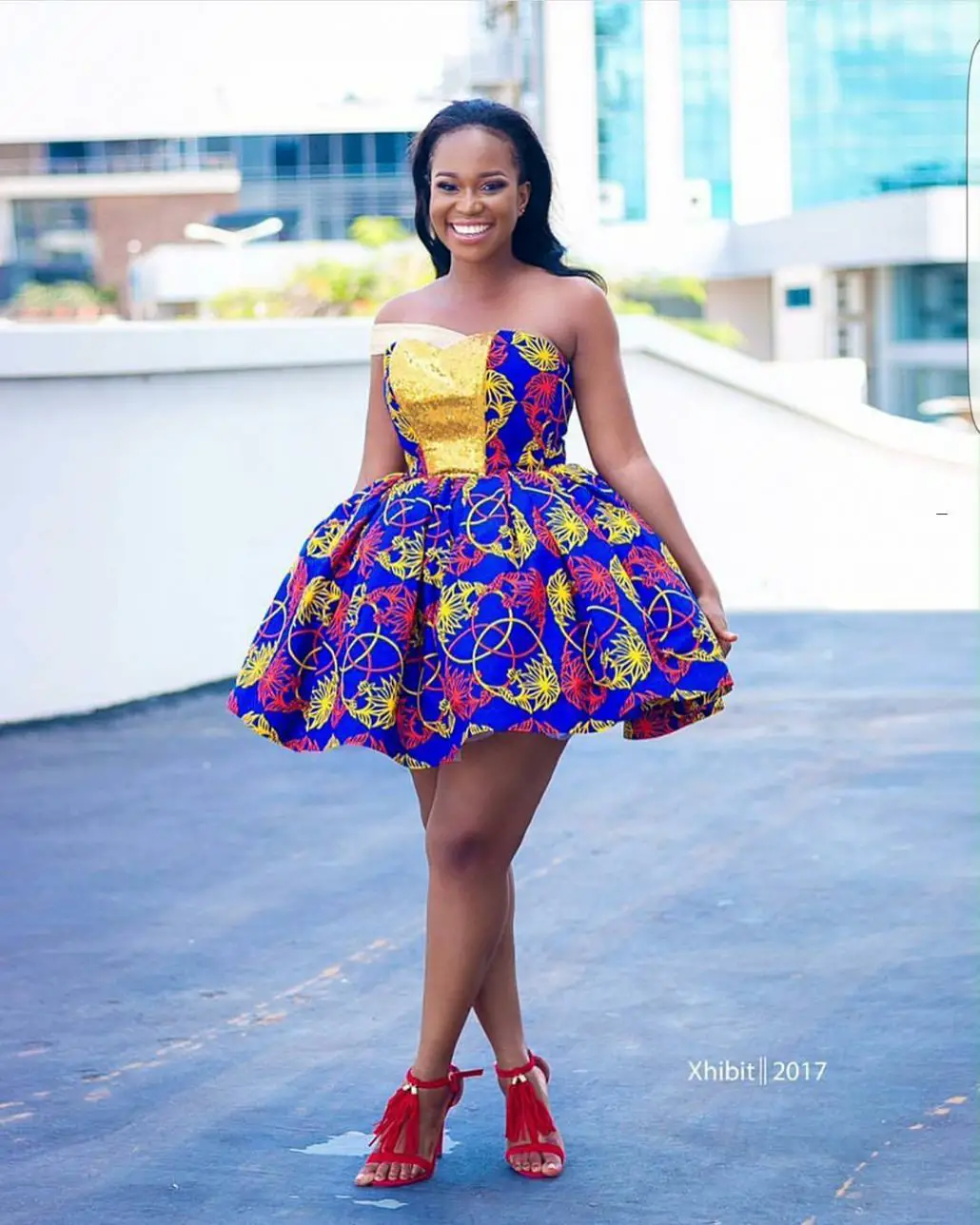Here Are The Sweetest 2017 Short Ankara Gowns! – A Million Styles