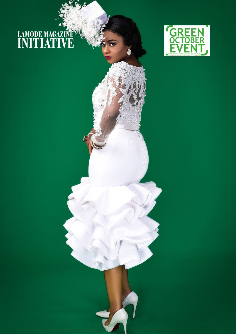 Sandra Ogbebor Covers the La Mode Magazine’s “Green October Event” Campaign In Style