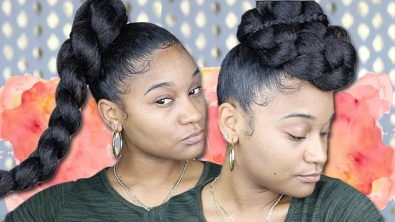 Video: Quick Protective Style On Natural Hair