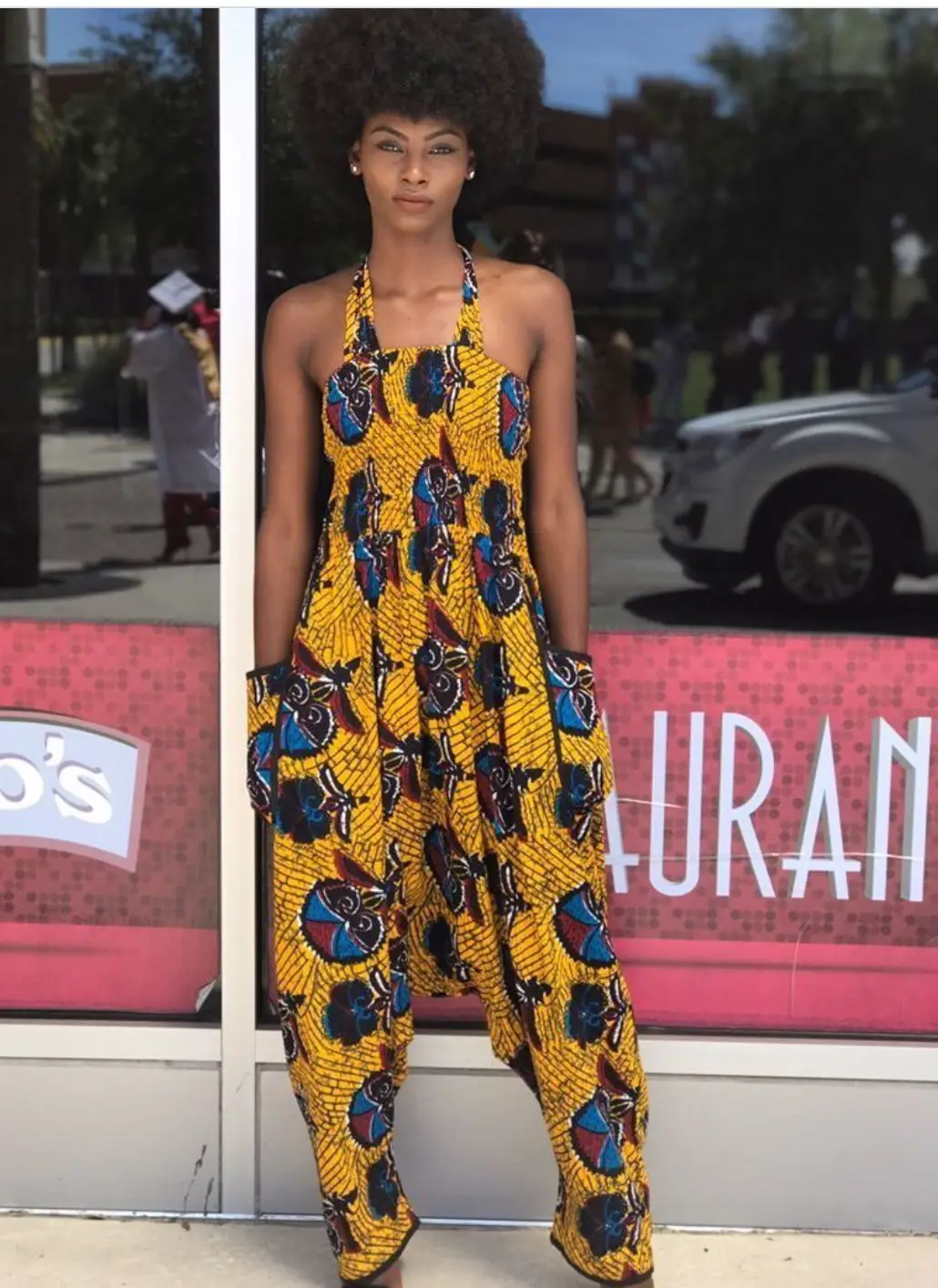Very Stylish Ankara Dungarees That Are Trending