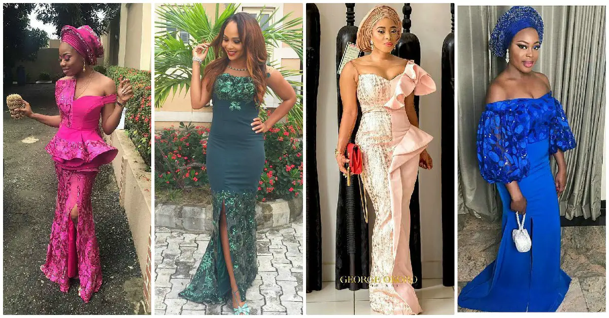 Unique And Beautiful Aso Ebi Styles Slayed At Owambe Parties Last Weekend