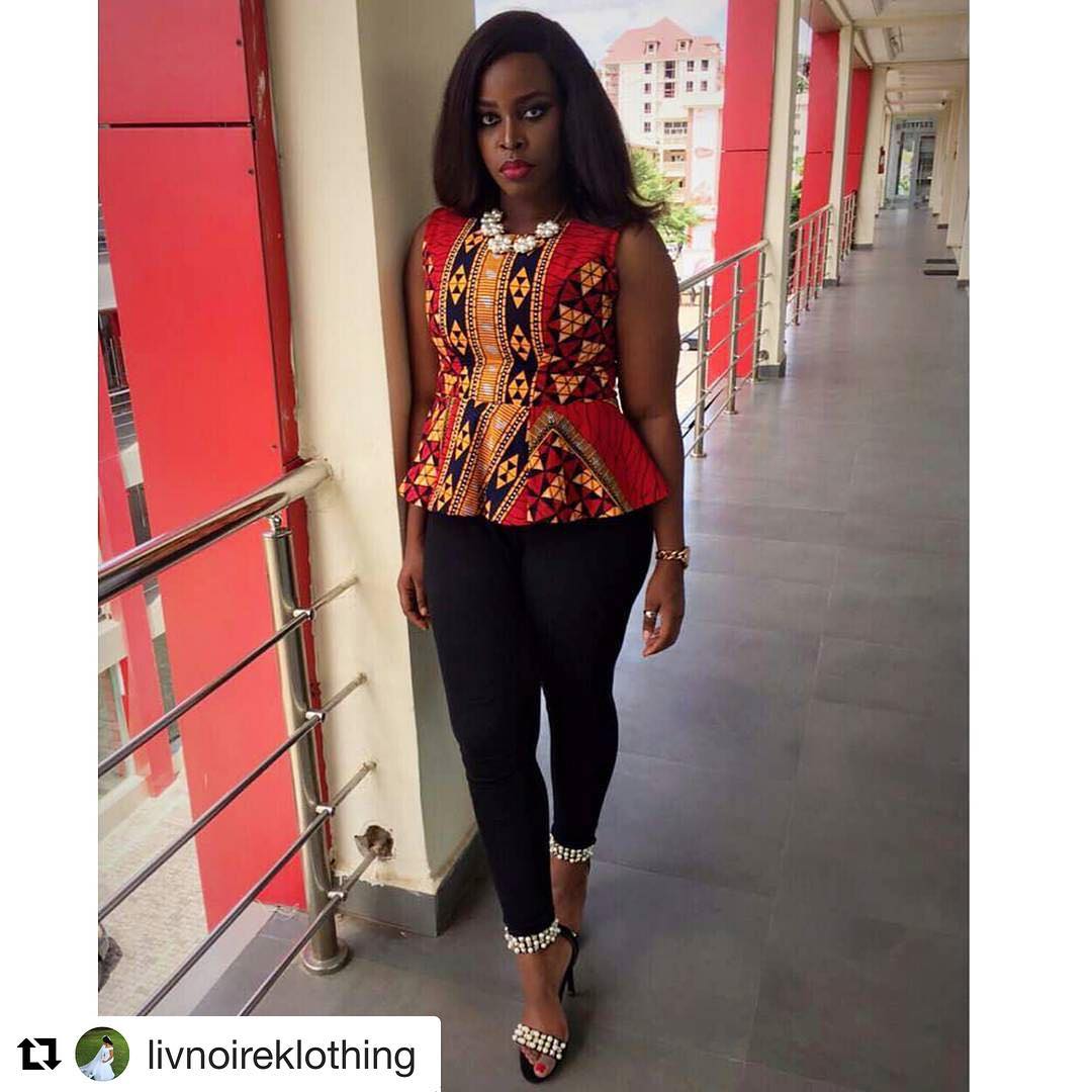 Now lets show you how Stunning Ankara Tops Came To Play Over The Weekend.