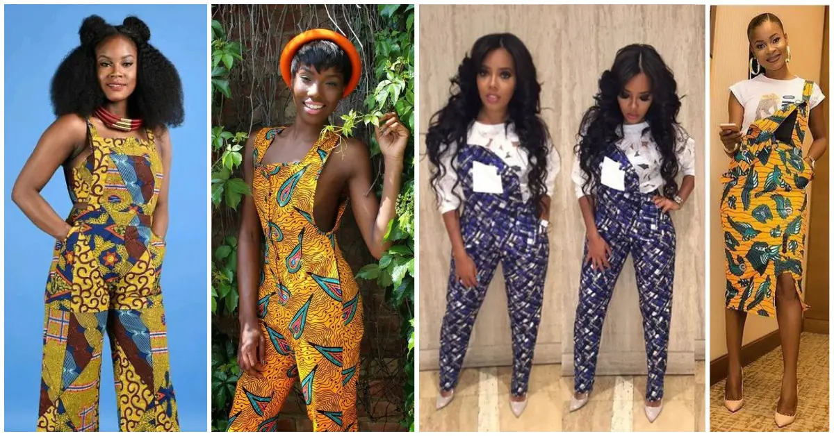 Very Stylish Ankara Dungarees That Are Trending