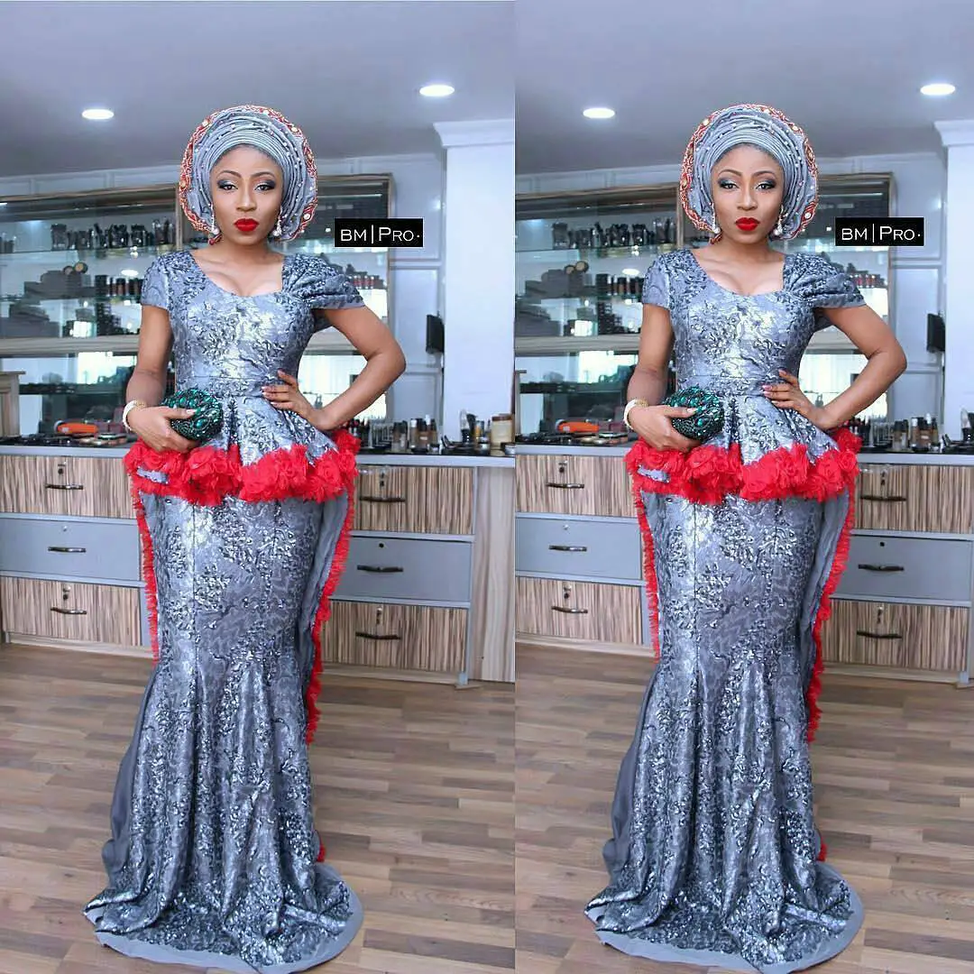 We Saw These Beautiful Latest Lace Asoebi Styles Over The Weekend