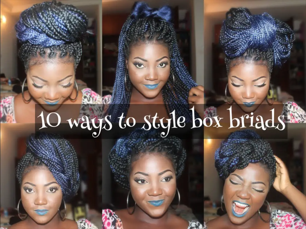 Video: 10 Cute Ways To Style Your Box Braids