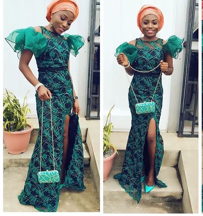 Get These Nice Lace Asoebi Styles And Slay!!