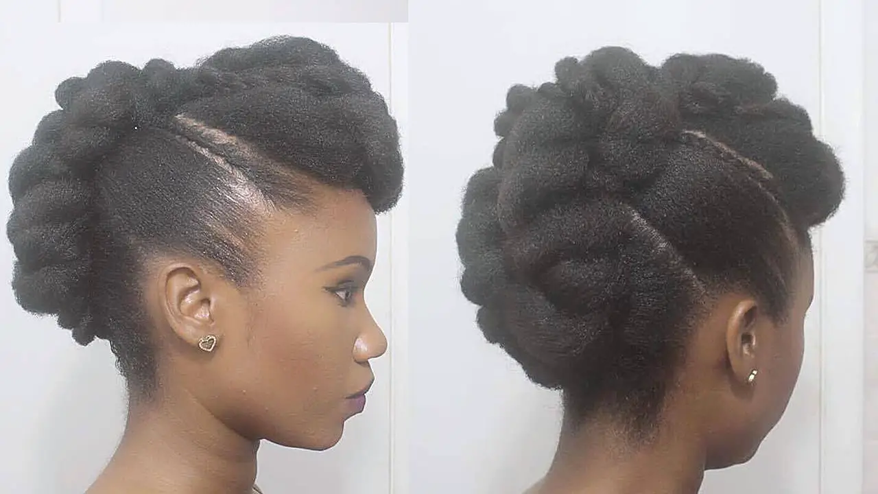 Need An Elegant Hairdo? Try This Twisted Mohawk Updo