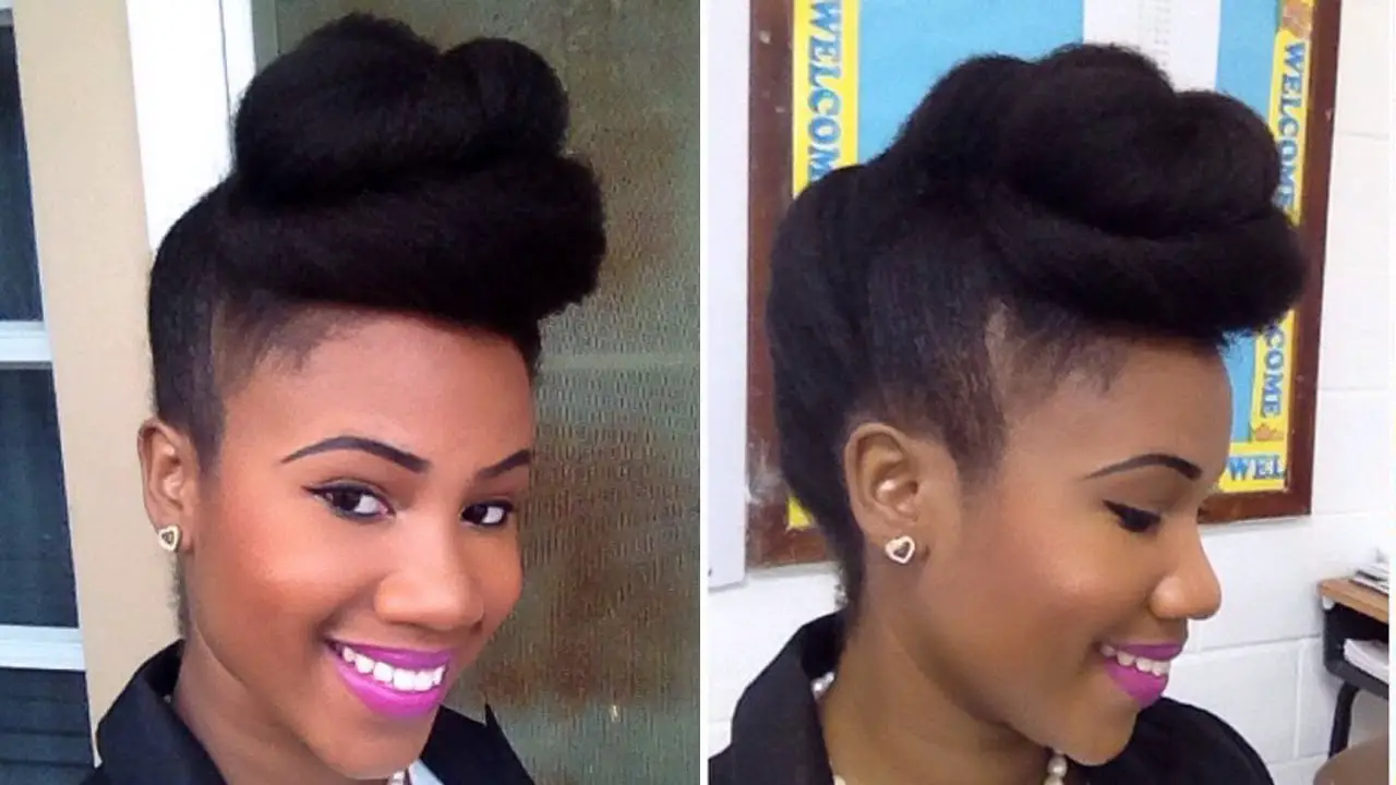 Twisted Pompadour Hairstyle For Classy Ladies