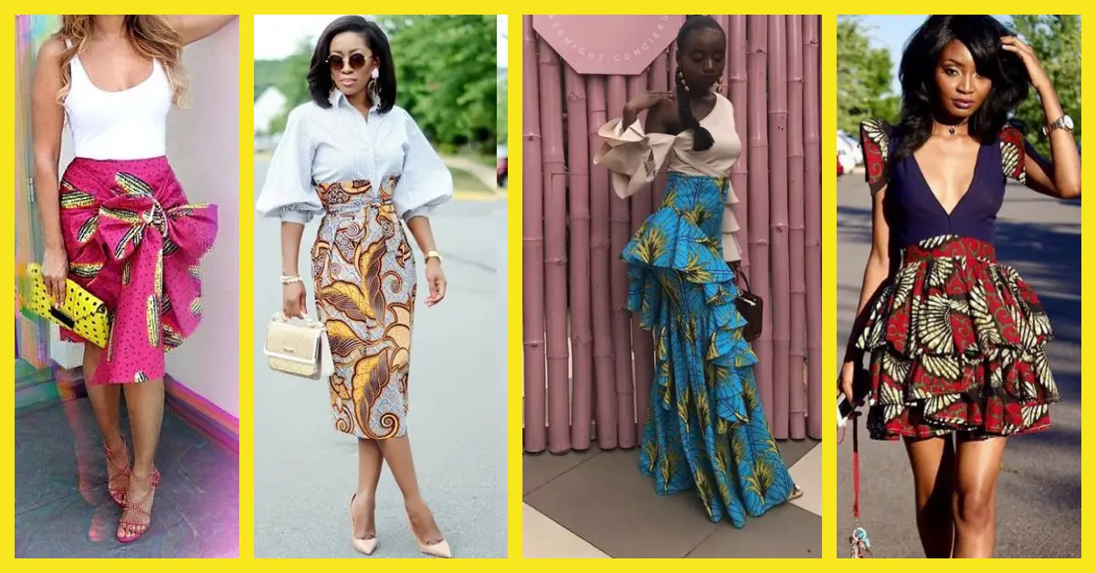 Slay In Uber Sexy Ankara Skirts For A Casual Look