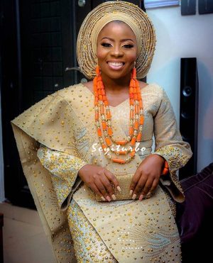Stunning Beaded Bridal Aso-Oke Outfits – A Million Styles