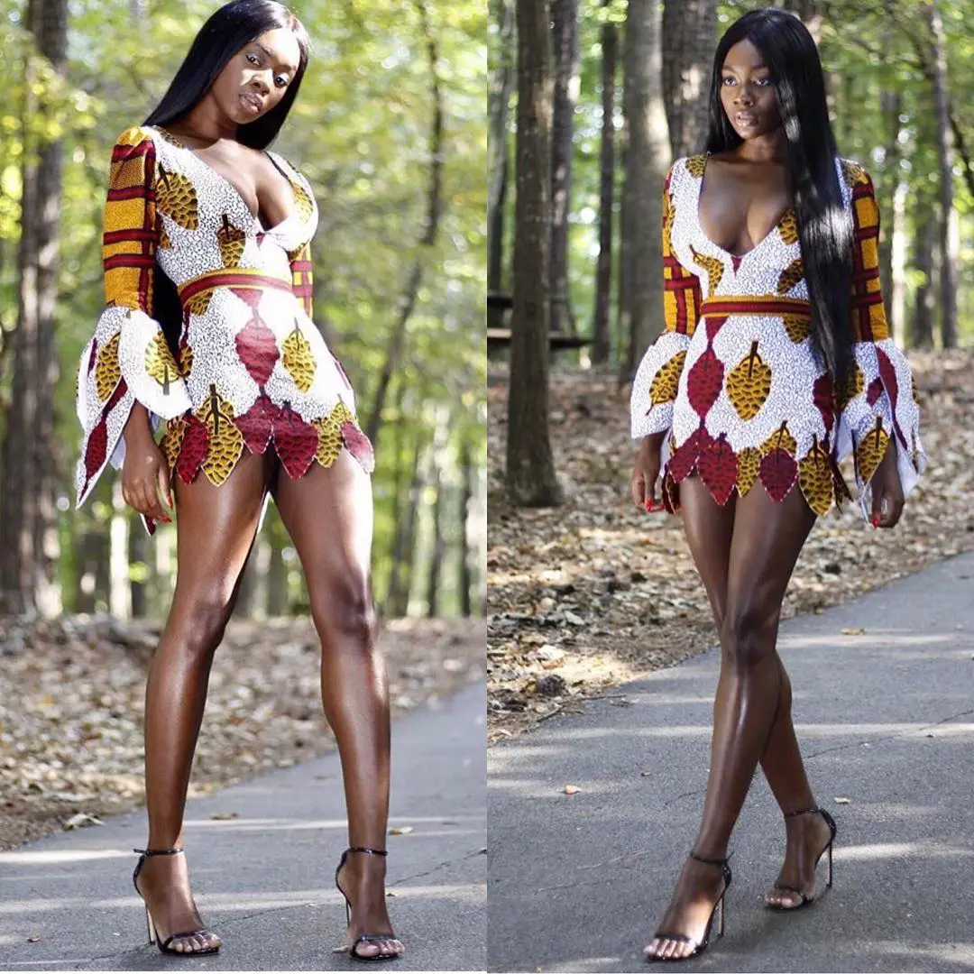 Getting In The Mood For Cute Short Ankara Gowns