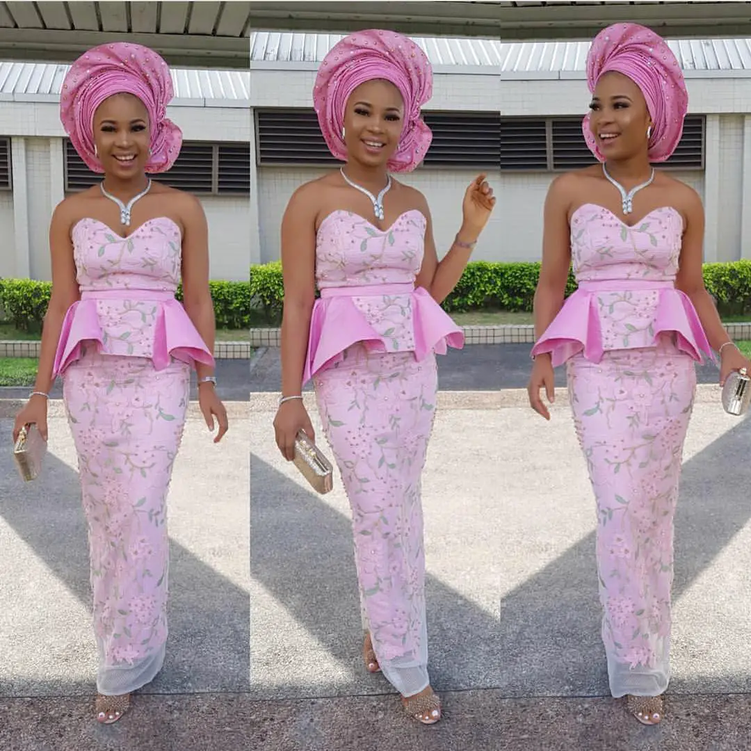 Let's Catch Up On The Stunning Aso Ebi Styles Slayed Over The Weekend