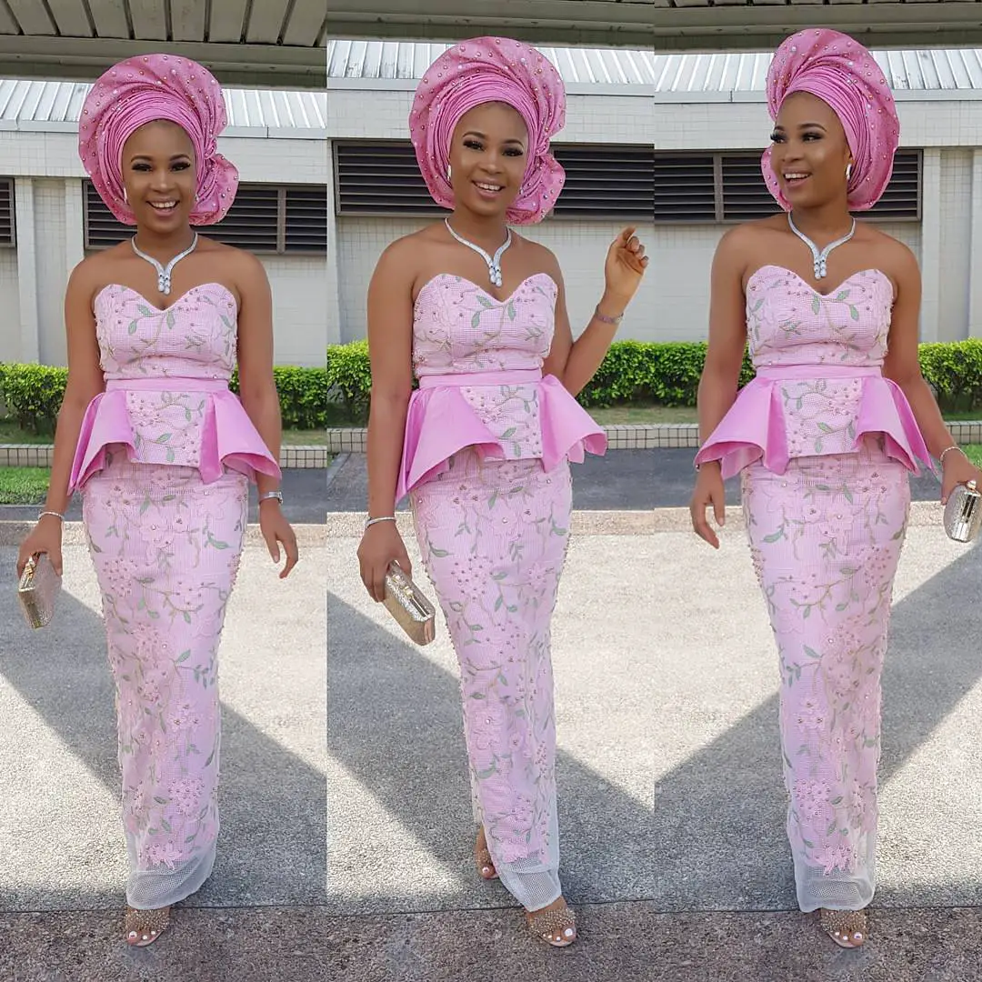 On A Scale Of 1-10 Rate These Gorgeous Lace Asoebi Styles!