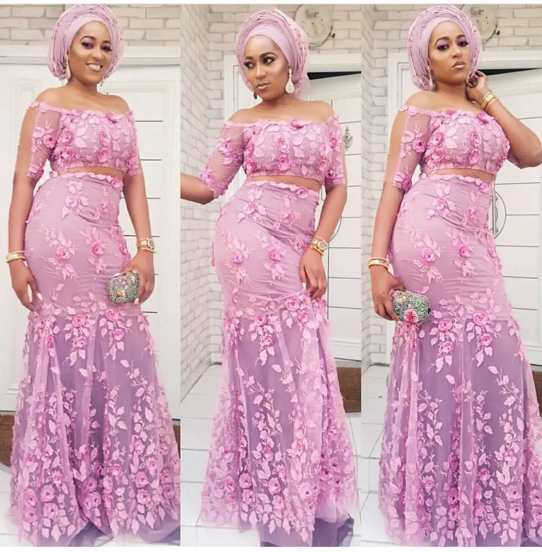 More Gorgeous Asoebi Styles From Banky W Wedding Pictures 2017 #BAAD2017
