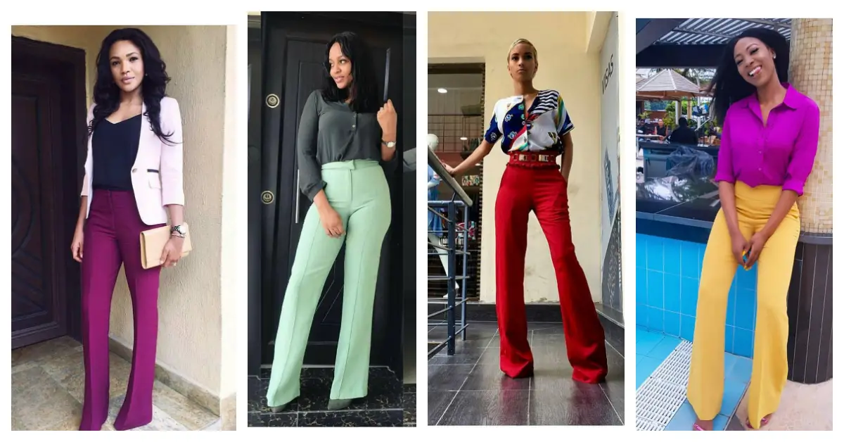 You Should Try These Flared Trousers Style To Work!