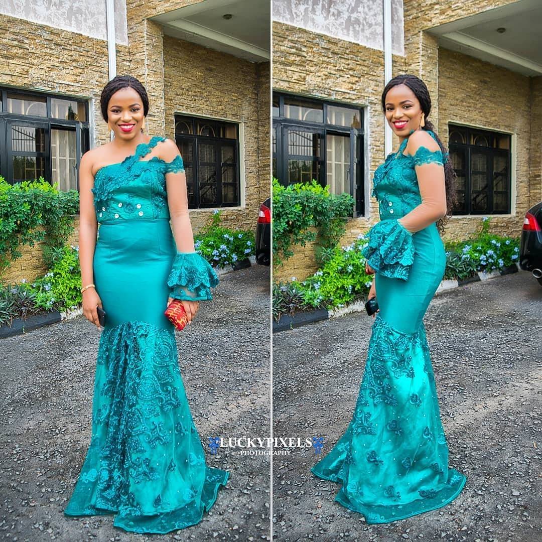 The Glam Collection From The Latest Aso Ebi Styles. 