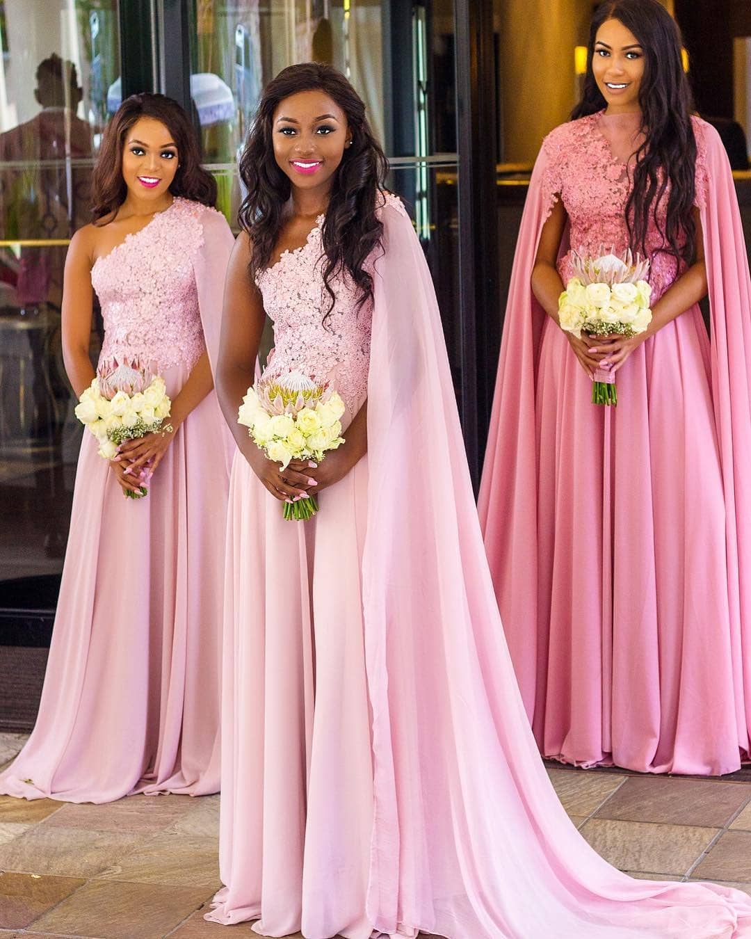 The Bride's Entourage In Beautiful Bridesmaids Styles