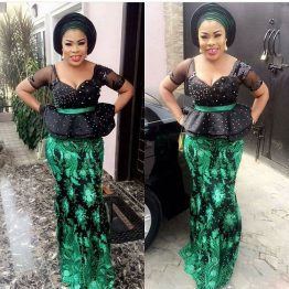 Sizzling Green Asoebi Lace Outfits! – A Million Styles