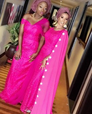Wedding Guests Slaying Lace Asoebi Outfits – A Million Styles