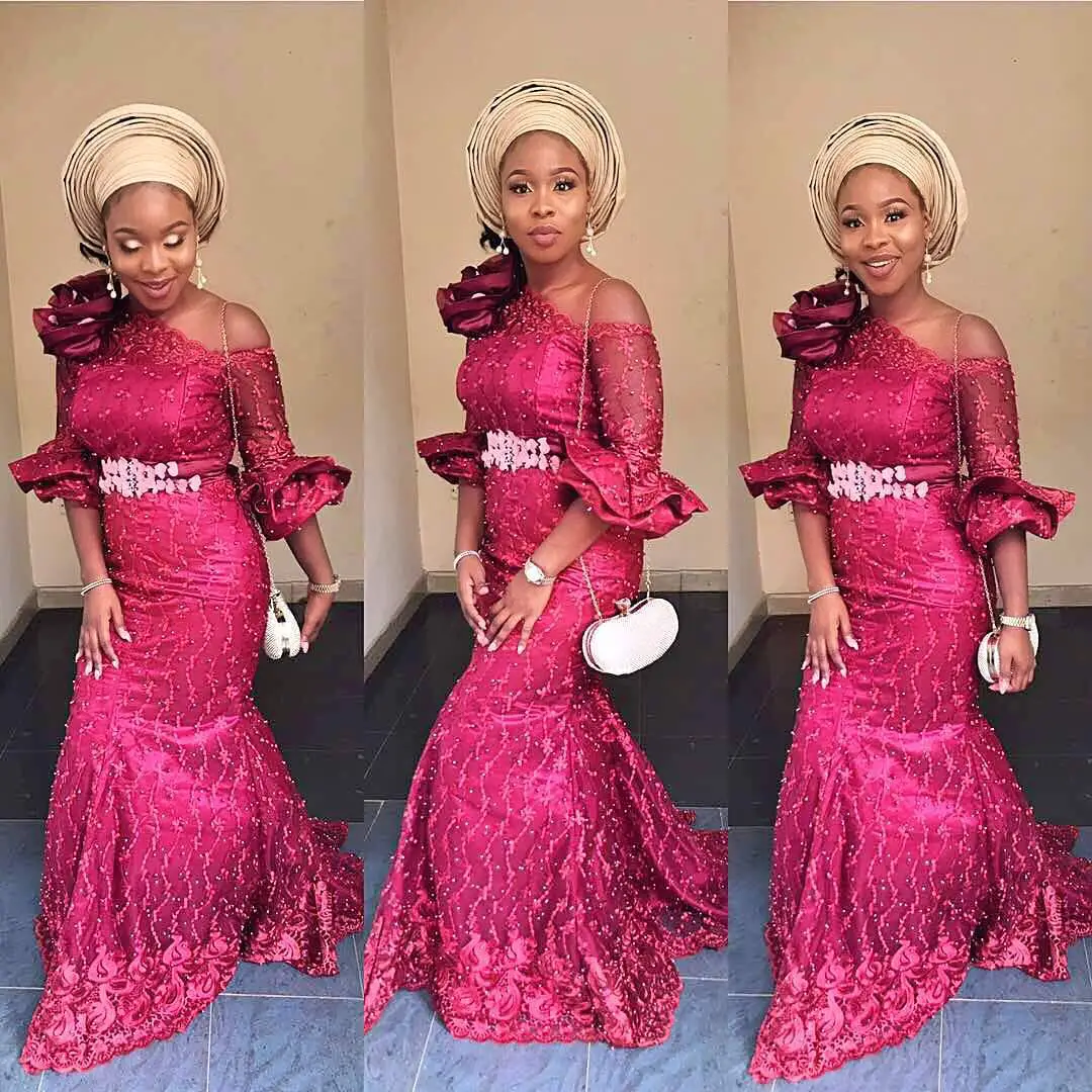 These Popping Lace Asoebi Styles Are The Truth!