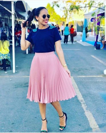 How To Stylishly Rock A Line Full Skirt To Church – A Million Styles