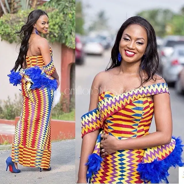 Beautiful Kente Styles For Ghanaian Marriage Ceremony 